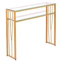 Консольный стол 1122-CG clear золотой AllConsoles 100x25x80