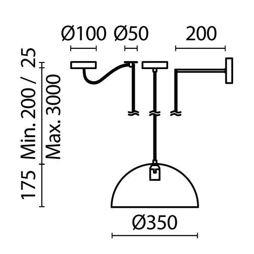 Подвесной светильник Maytoni MOD168PL-01B фото 8