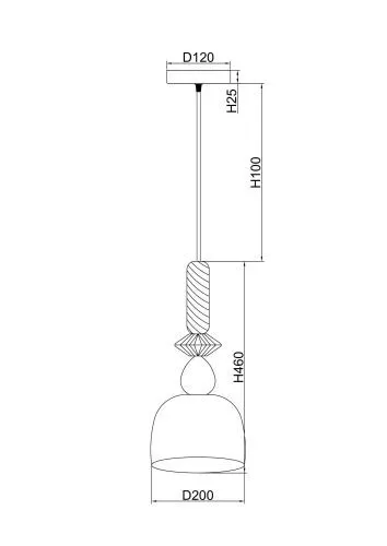 Подвесной светильник Freya FR5148PL-01GR фото 2