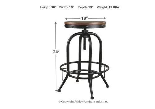 Барный вращающийся стул Valebeck D546-230 Ashley Furniture фото 2