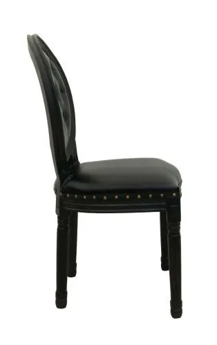 Стул медальон Volker button black фото 6