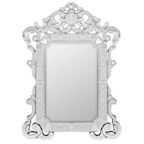 Зеркало прямоугольное настенное серебро Bernard (Бернард), 125*85 см