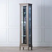 ST9319R-GREY Шкаф-витрина низкая Belveder, серый 139*37*45 см