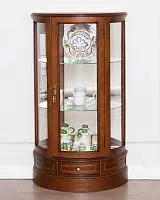 Витрина полукруглая ref.10 Nogal Claro IDC Португалия 106*29*60 см