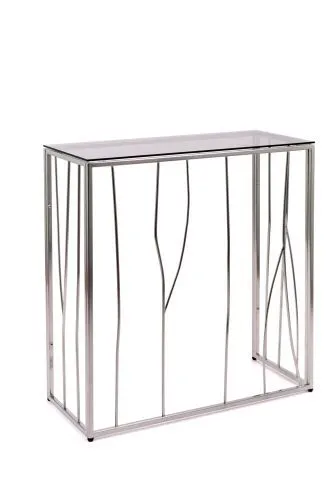Консольный стол 1023-CS grey серебряный AllConsoles 80x35x80