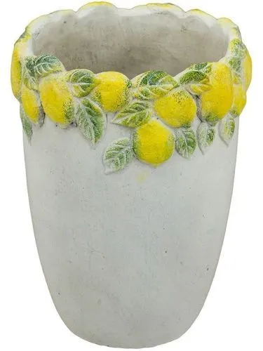 Кашпо с лимонами 17х17х23см