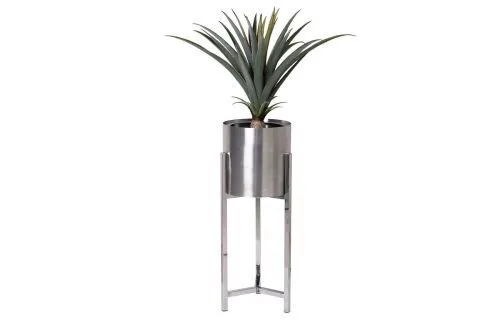 13RXFP3105L-SILVER Подставка под цветы серебро d25*70cм фото 2