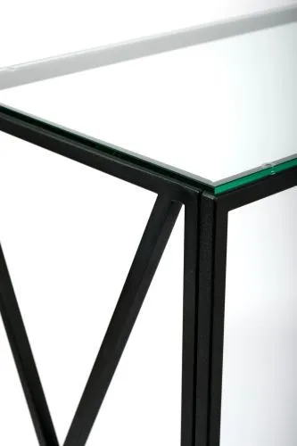 Консольный стол 1053-CB clear черный муар AllConsoles 80x35x80 фото 9