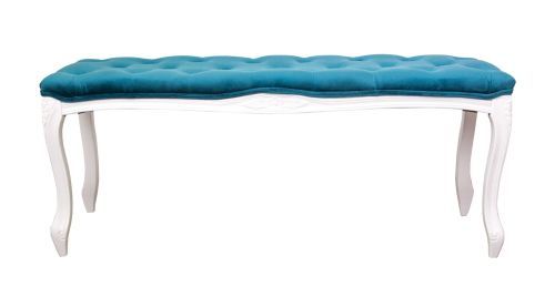 Оттоманка KINA NARROW BLUE/WHITE 46*36*110 см, голубой
