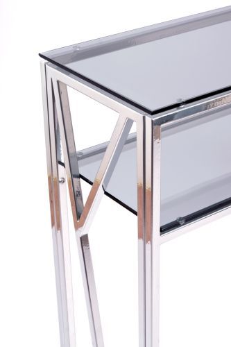 Консольный стол 1092-CS grey серебряный AllConsoles 100x25x80 фото 2