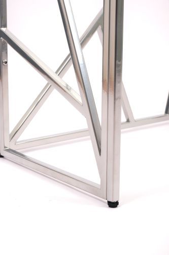Консольный стол 1053-CS clear серебряный AllConsoles 80x35x80 фото 2
