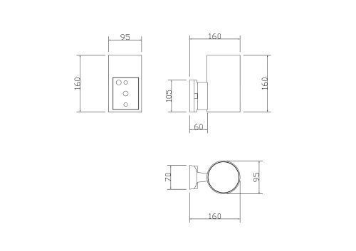 Уличный настенный светильник Outdoor O419WL-01B фото 4