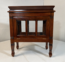 Сервировочный стол (мини бар) H028 темный орех, 65х35х76 см