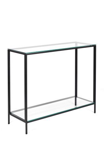 Консольный стол 1081-CB clear черный муар AllConsoles 100x35x80 фото 6