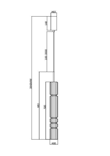Подвесной светильник Maytoni MOD272PL-L12CH3K фото 6