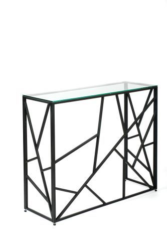 Консольный стол 1051-CB clear черный муар AllConsoles 100x35x80 фото 7