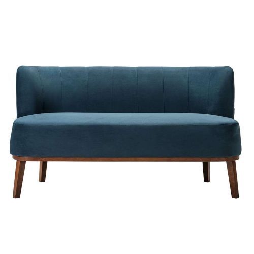 Диван в скандинавском стиле Diag blue 75*62*132 см фото 2