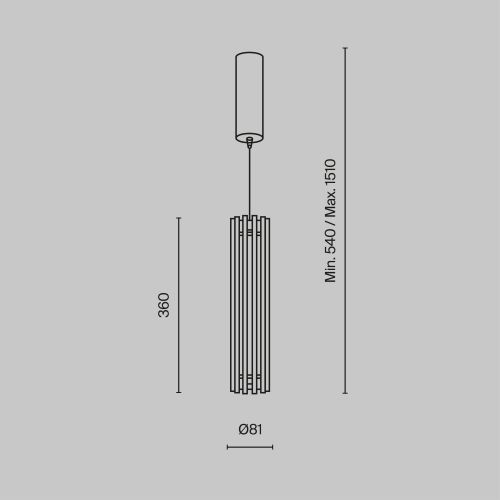 Подвесной светильник Maytoni MOD410PL-L12BS3K фото 3
