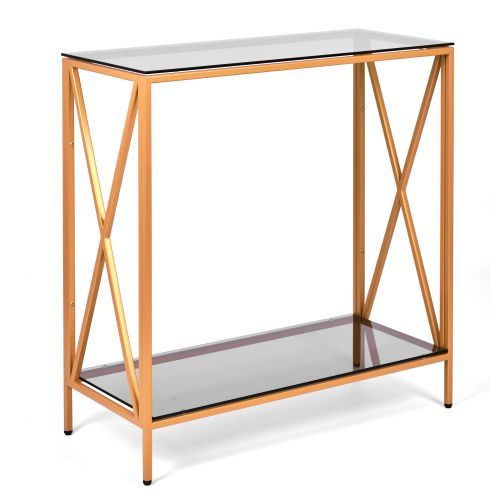 Консольный стол 1033-CG grey золотой AllConsoles 80x35x80
