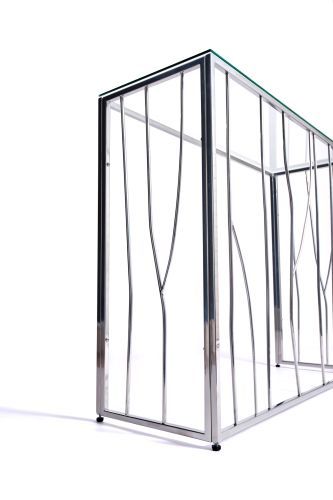 Консольный стол 1021-CS clear серебряный AllConsoles 100x35x80 фото 8