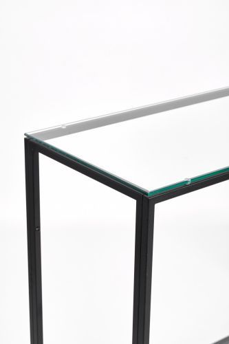 Консольный стол 1081-CB clear черный муар AllConsoles 100x35x80 фото 2