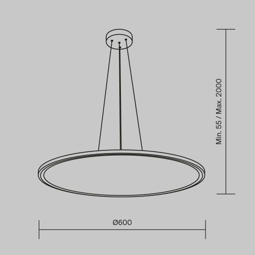 Подвесной светильник Maytoni MOD057PL-L54W4K фото 3