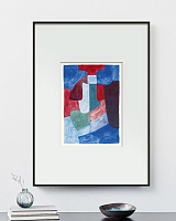 Интерьерное жикле "Bleue, verte et rouge"