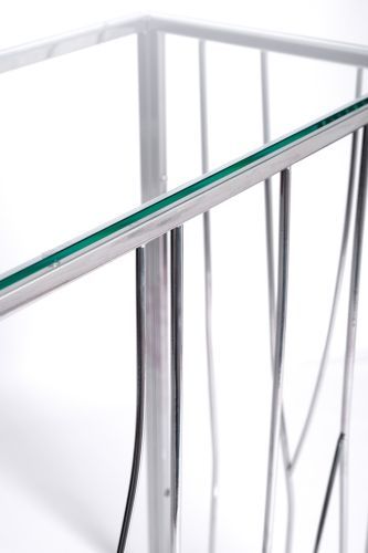 Консольный стол 1021-CS clear серебряный AllConsoles 100x35x80 фото 5
