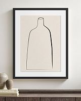 Постер “Minimal Vase” в чёрной раме