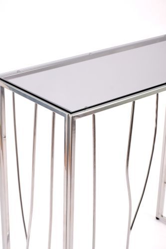 Консольный стол 1023-CS grey серебряный AllConsoles 80x35x80 фото 6