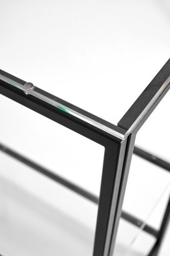 Консольный стол 1011-CB clear черный муар AllConsoles 100x35x80 фото 6
