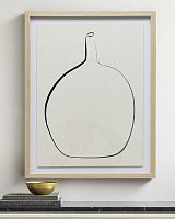 Постер “Drawing Vase” с дубовой рамой