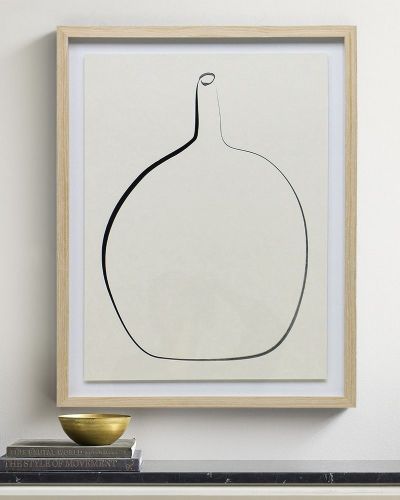 Постер “Drawing Vase” с дубовой рамой