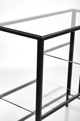 Консольный стол 1013-CB clear черный муар AllConsoles 80x35x80 фото 2