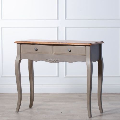 Стол - консоль с ящиками Belveder ST9336-GREY,  серый 77*38*90 см
