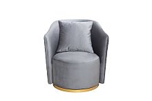 Кресло Верона(Verona/VD) вращающееся, велюр ,бирюзовый Colt1004-BIRUZ/золото 70*77*80см