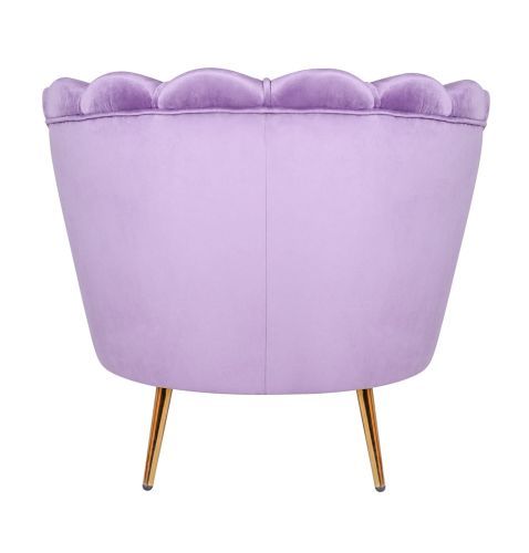 Кресло ракушка фиолетовое Pearl purple 75*75*85 см фото 4