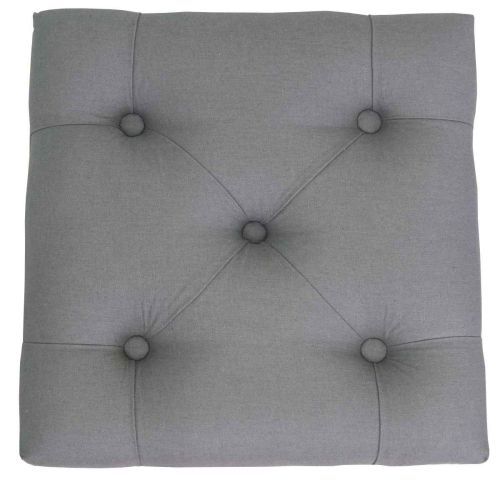 Пуф прованс Elia Small Grey 50*41*41 см фото 3