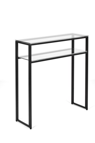 Консольный стол 1044-CB clear черный муар AllConsoles 80x25x80 фото 6