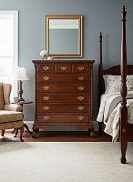 CT11 Комод Chippendale из массива красного дерева Mahogany, 8 ящиков 130*50*105 см