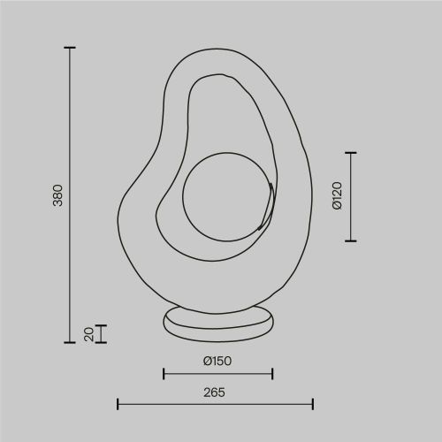 Настольный светильник Maytoni MOD380TL-01GR фото 4