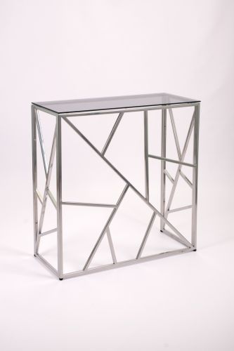 Консольный стол 1053-CS grey серебряный AllConsoles 80x35x80