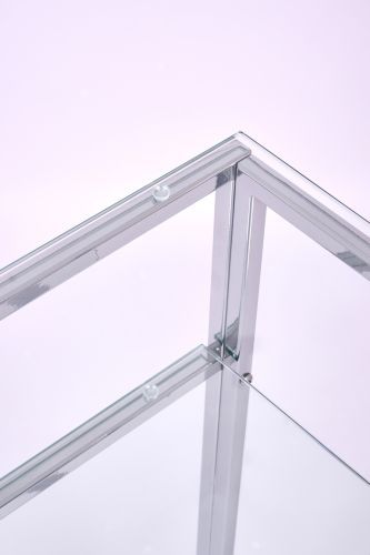 Консольный стол 1042-CS clear серебряный AllConsoles 100x25x80 фото 5