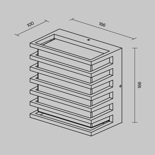 Уличный настенный светильник Outdoor O020WL-L10B3K фото 8