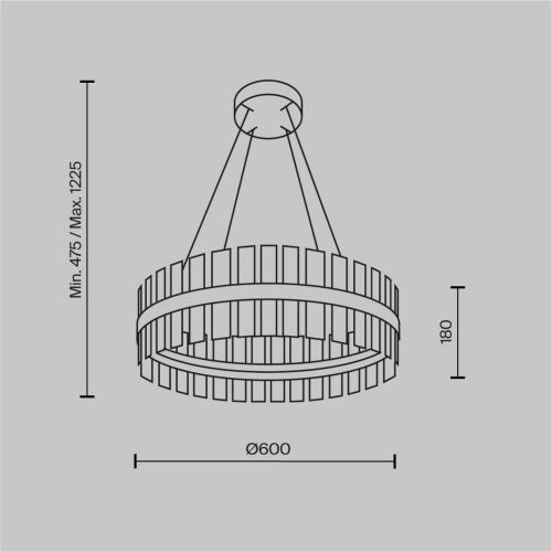 Подвесной светильник Maytoni MOD173PL-L45BS3K фото 5