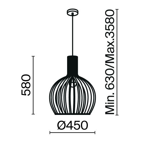 Подвесной светильник Maytoni MOD194PL-01W1 фото 6
