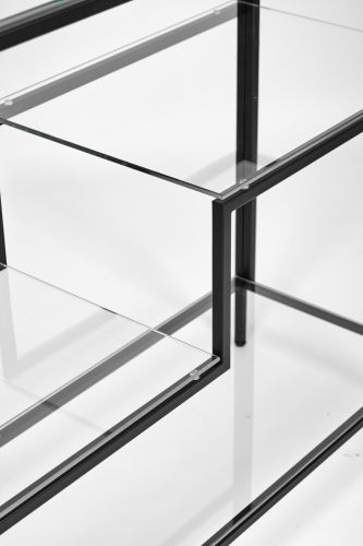 Консольный стол 1011-CB clear черный муар AllConsoles 100x35x80 фото 3