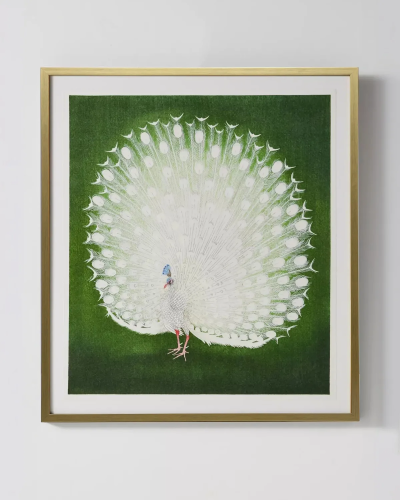 Интерьерный постер "White Peacock"