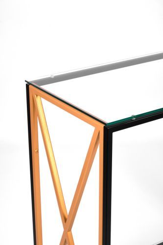 Консольный стол 1033-CB_G clear черный муар, золотой AllConsoles 80x35x80 фото 5