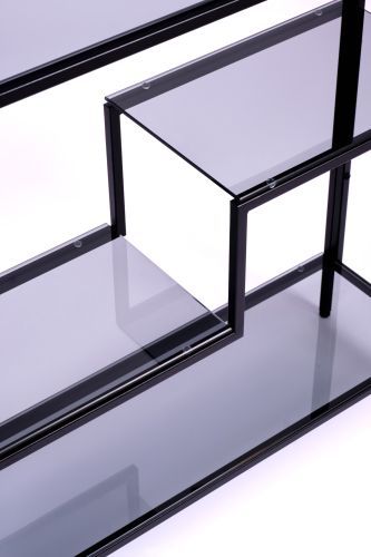 Консольный стол 1014-CB grey черный муар AllConsoles 80x25x80 фото 7